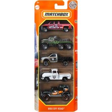 Matchbox 5'li Oyuncak Araba Kırmızı Beyaz, Eğlenceli Oyuncak, Çocuklar Için Güvenli, Kaliteli Malzem