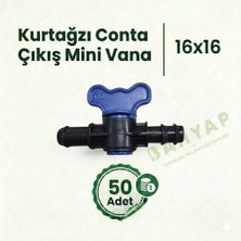 Bahyap Kurtağzı Conta Çıkış Mini Vana 16X16 (50 Adet)