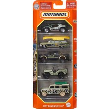 Matchbox 5'li Oyuncak Araba Siyah Sarı, Eğlenceli Oyuncak, Çocuklar Için Güvenli, Kaliteli Malzeme