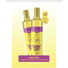 Bab-ı Şifa Detoxfit 500ML 2'li Paket Ananas, Yeşil Çay ve Kaktüs Özlü Doğal Detoks Sirkesi