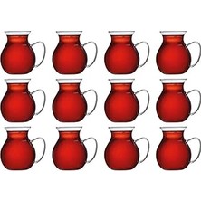 Nacario Promosyonca Keyfi Ala Borosilikat Cam Çay Bardağı Seti, 200ML, 6'lı, Termisil Kupa, Şı