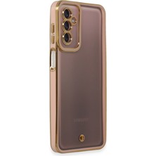 Galaxy M23 Kılıf Liva Lens Silikon - Pudra