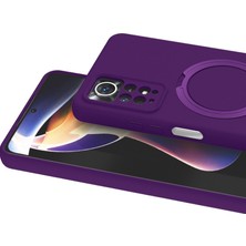 Redmi Note 12 Pro 4g Regal Magsafe Standlı Kapak - Derin Mor