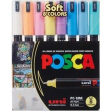 Empressco Posca 0.7 Su Bazlı Poster Markörü Soft Renk 8 Li Pc-1mr/8c - Fiyatı, Yorumları
