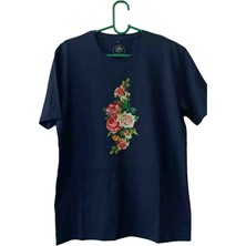 Ervo Reklam Özel Tasarım T-Shirt Gül Resimli