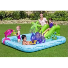 Bestway Büyük Boy Akvaryum Kaydıraklı Oyun Havuzu 2.39M x 2.06M x 86CM