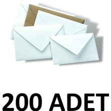 Empressco 200 Adet 14X20 cm Davetiye Zarfı 90 gr Beyaz - Fiyatı, Yorumları
