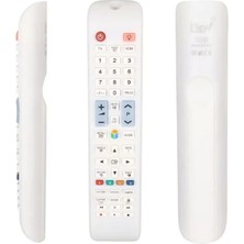 Renas Store Hey 70140 Küçük Kalıp Rm D1078W Samsung Beyaz Uyumlu LCD LED Tv Kumanda