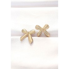 Clariss Pirinç Gold Renk Fiyonk Küpe