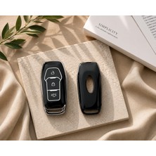 Ford Ecosport Focus 4 Fiesta Mondeo Ranger Puma Uyumlu Anahtar Kılıfı Smart Nano Siyah