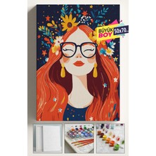Empressco Sayılarla Boyama Seti Numaralı Tuval Fırça Boya Dahil Kasnaklı Set 50X70 cm - Çiçekgökyüzü 05 - Fiyatı, Yorumları
