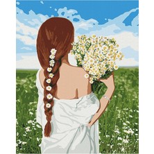 Empressco Sayılarla Boyama Seti Çerçeveli Kasnaklı Papatya Toplayan Kadın 40X50CM - Fiyatı, Yorumları