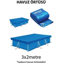 intex Su Geçirmez Prefabrik Havuz Örtüsü 300X200 Cm, Dayanıklı ve Pratik Kullanım