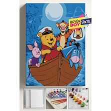Empressco Sayılarla Boyama Seti Numaralı Tuval Fırça Boya Dahil Kasnaklı Set 50X70 cm - Wi̇nni̇e ve Arkadaşlar - Fiyatı, Yorumları