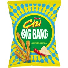 Ülker ÇİZİ Big Bang Krem Peyniri & Kırmızı Biber Aromalı Burgu Kraker - 70 gram - 16 Adet