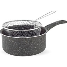 Hascevher Kızartma Tenceresi 20 cm Gri