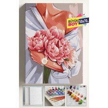 Empressco Sayılarla Boyama Seti Numaralı Tuval Fırça Boya Dahil Kasnaklı Set 50X70 cm - Saat ve Kadın - Fiyatı, Yorumları