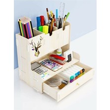 Empressco Masaüstü Düzenleyici Kalemlik Organizer Masaüstü Düzenleyici Organizer Ahşap - Fiyatı, Yorumları
