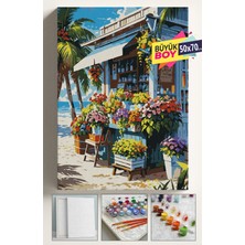 Empressco Sayılarla Boyama Seti Numaralı Tuval Fırça Boya Dahil Kasnaklı Set 50X70 cm - Çiçekçi - Fiyatı, Yorumları