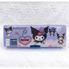 Empressco Sanrio Kuromi Çok Bölmeli Çarpım Tablolu Kalemtraşlı 23 cm Kalemlik Kalem Kutusu - Fiyatı, Yorumları