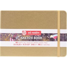 Empressco Tac Sketch Book White Gold 21X15 cm 140 gr Özellikli Sanatsal Malzeme