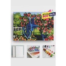 Empressco Sayılarla Boyama Seti Numaralı Tuval Fırça Boya Dahil Kasnaklı Set 50X70 cm - Çiçek Arabası - Fiyatı, Yorumları