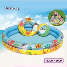 Bestway Renkli Simitli Havuz 2 Boğumlu Eğlence Topu, Aktif ve Renkli Kullanım