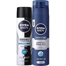 Renas Store Men Erkek Sprey Deodorant Black&amp;white Invisible Fresh 48 Saat Anti-Perspirant Koruma 150ML ve M