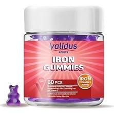 Renas Store Validus Iron Vitamin C Rosehip Extract 60 Gummies