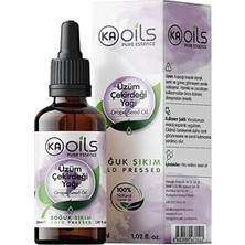 Renas Store Kaoils Üzüm Çekirdeği Yağı 30 ml (Grape Seed Oil) - 100% Pure &amp; Natural - Saf ve Soğuk Sıkım |