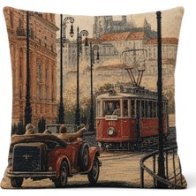 Melih Aksu Goblen Kırlent Yastık Kılıfı 43X43 cm Dekoratif Yastık Kılıfı (Iç Dolgusuz)