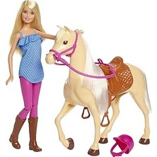 Renas Store Barbie ve Güzel Atı Oyun Seti, 3 Yaş ve Üzeri, FXH13