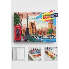 Empressco Sayılarla Boyama Seti Numaralı Tuval Fırça Boya Dahil Kasnaklı Set 50X70 cm - Newyork Saat Kulesi - Fiyatı, Yorumları