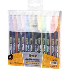 Empressco Akrilik Marker Ince Uçlu 12 Renk Set - Çok Renkli - Fiyatı, Yorumları
