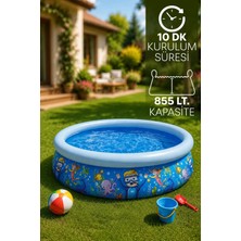 Premini Pratik Kurulum Şişme Havuz 205 x 47 Cm, Keyifli Yaz Eğlencesi Için Ideal