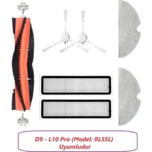 Dreame Dream E RLS5L Vacuum Uyumlu Süpürme Fırçası Yedek Parçaları