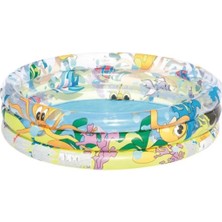 Bestway Renkli 3 Halkalı Çocuk Havuzu, 122X25CM, Poşetli, Eğlenceli Tasarım