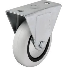 MiraLive 355 - 75X25 mm Pvc Makaralı Sabit Teker 4 Adet