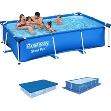 Bestway Dikdörtgen Prefabrik Havuz Seti, Geniş ve Dayanıklı Ölçülerle Keyifli Kullanım