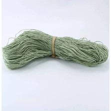 MiraLive Küf Yeşili Renk Çile Kağıt Ip Çanta Ipi Supla Ipi  No:49 - (550-600 Gr)