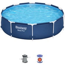 Bestway Steel Pro Yer Üstü Prefabrik Çember Havuz Seti 3,05 M x 76 cm