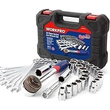 Vintessy Workpro WP202528 3/8’’ Metrik/inç 32 Parça Cr-V Profesyonel Lokma ve Kombine Anahtar Takımı
