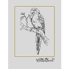 Vintessy Sketchbook: Bird Sketch, Large 8.5" x 11", 110 Pages, Perfect For Everyone, Crayons, Pencils, Drawin