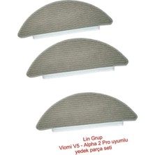 Viomi V5 Pro Alpha 2 Pro Uyumlu 3 Adet Mop Paspas
