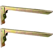 Vintessy Katlanır Raf Altı Ayağı Metal Ayak 28 x 10 cm (2 Adet)