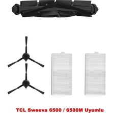 Tcl Sweeva 6000M / 6500M Moplu Model Yedek Fırça Filtre Seti