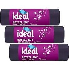 Vintessy Ideal Battal Boy Çöp Poşeti 7'li 70X95 Cm, Sızdırmaz Yırtılmaz Battal Boy Çöp Torbası, Ge