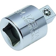 Vintessy Izeltaş 1513060003 M Lokma Adaptörü, Krom, 1/2", 3/4"