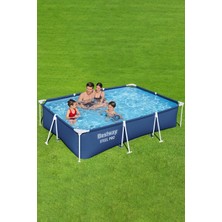 Bestway Geniş Boyutlu 300X201X66CM Prefabrik Havuz, Yaz Keyfi Için Mükemmel Seçim