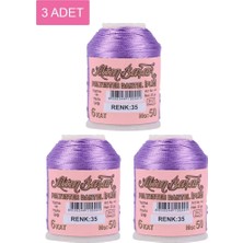 MiraLive 3 Adet Altınbaşak Oya ve Dantel Ipi 20 gr -  - No: 035